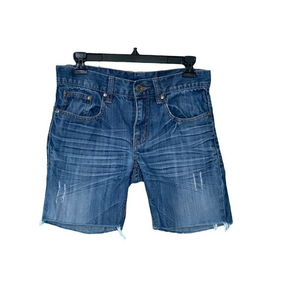 Heritage 1981 distressed denim shorts size 28 - Picture 1 of 8